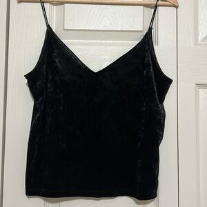 H&M velvet top women's size M
